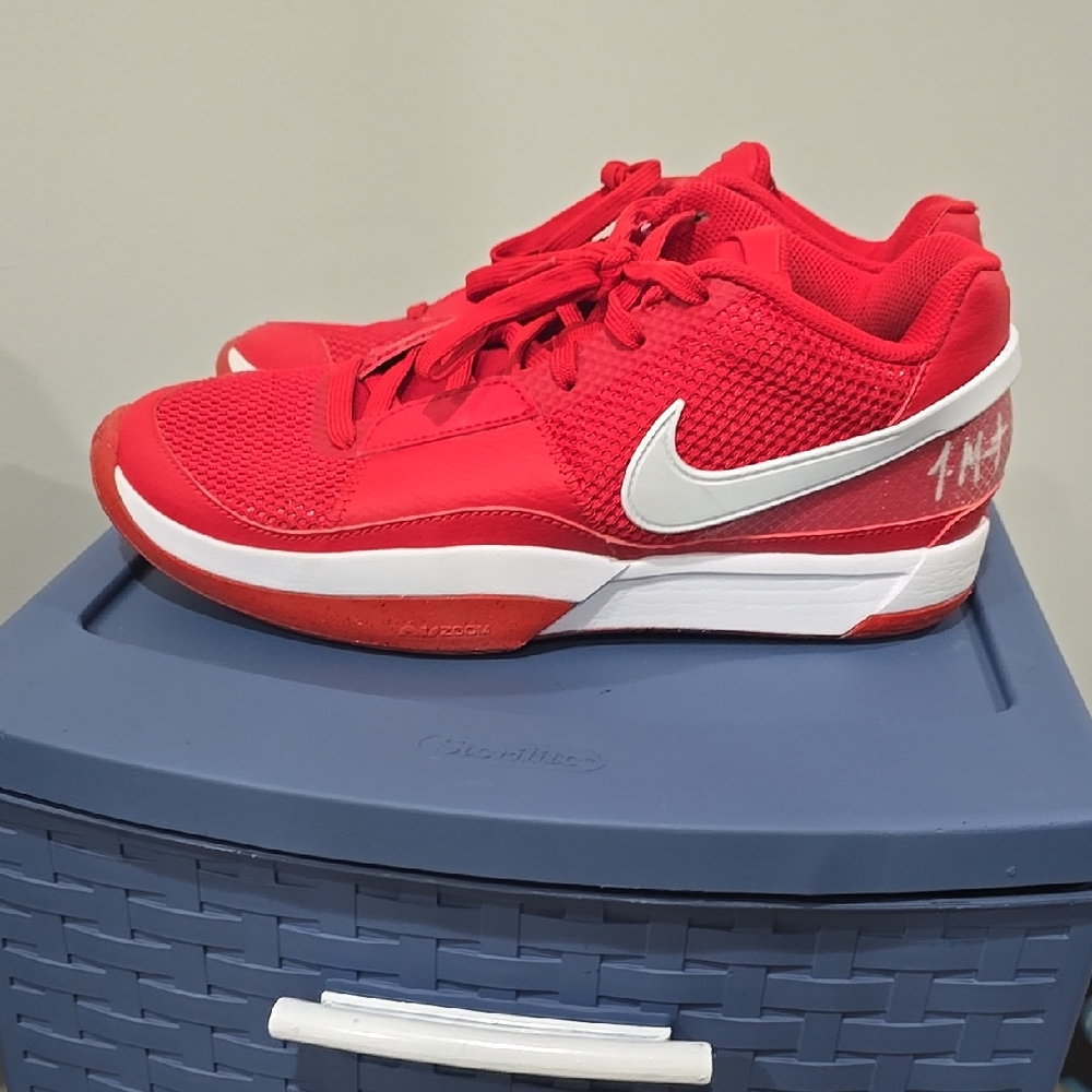 Nike Red and White Athletic Shoes